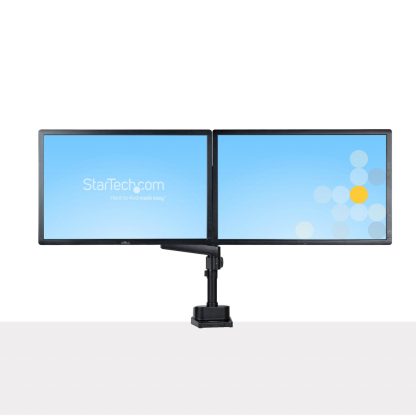 StarTech.com Desk Mount Dual Monitor Arm, Full Motion Monitor Mount for 2x VESA Displays up to 32" (17.6lb/8kg), Height Adjustab - Image 8