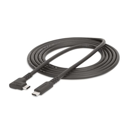 StarTech.com 6.6ft (2m) USB-C Cable, Right-Angled, USB 5Gbps, 100W (5A) Power Delivery, 4K 60Hz DP Alt Mode, Rugged USB C Cord - Image 11