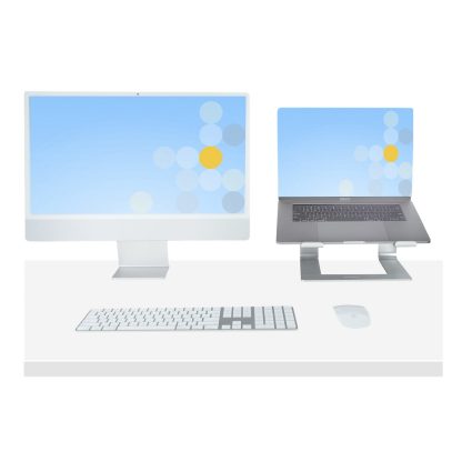 StarTech.com Laptop Stand for Desk, Supports 5kg/11lb, Aluminum, Silver, Ergonomic Laptop Riser, Portable Laptop Holder, Compute - Image 9