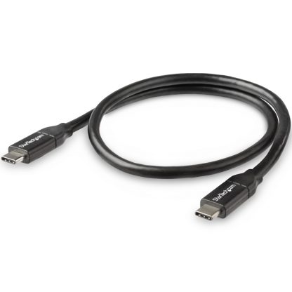 StarTech.com USB-C to USB-C Cable w/ 5A PD - M/M - 0.5 m - USB 2.0 - USB-IF Certified - Image 3