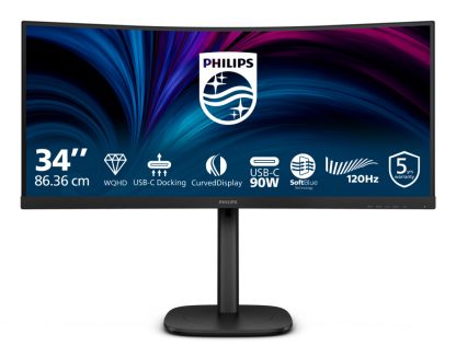 Philips 3000 series 34B2U3600C/75 computer monitor 86.4 cm (34") 3440 x 1440 pixels Wide Quad HD LCD Black - Image 9