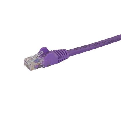 StarTech.com 10m CAT6 Ethernet Cable - Purple CAT 6 Gigabit Ethernet Wire -650MHz 100W PoE RJ45 UTP Network/Patch Cord Snagless - Image 2
