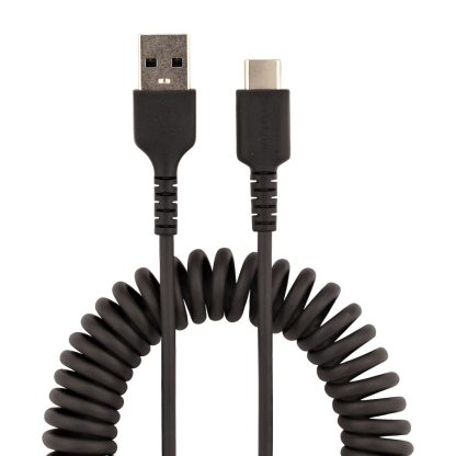 StarTech.com 1m USB A to C Charging Cable, Coiled Heavy Duty Fast Charge & Sync, High Quality USB 2.0 A to USB Type-C Cable, Ru - Image 3