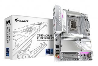 GIGABYTE Z890 AORUS ELITE WIFI7 ICE Motherboard - Supports Intel Core Ultra (Series 2) CPUs, 16+1+2 phases VRM, up to 8800MHz D