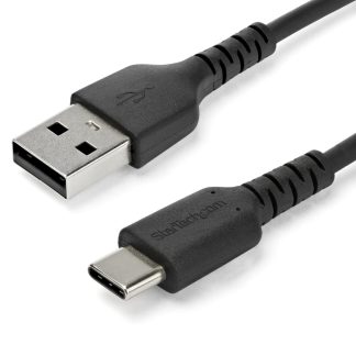 StarTech.com 1m USB A to USB C Charging Cable - Durable Fast Charge & Sync USB 2.0 to USB Type C Data Cord - Rugged TPE Jacket A
