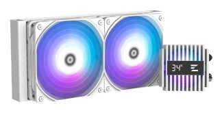 Zalman Alpha2 24 ARGB WhiteLiquid Cooler - Dual 120mm Fan 5yr w