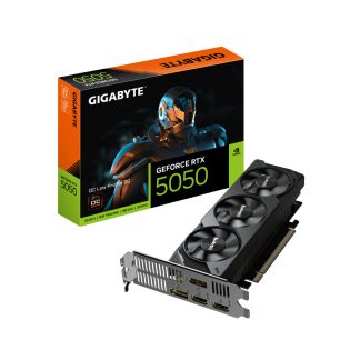 GIGABYTE GeForce RTX 5050 OC Low Profile 8G Graphics Card - 8GB GDDR6, 128bit, PCI-E 5.0, 2587MHz Core Clock, 2 x DP, 2 x HDMI,