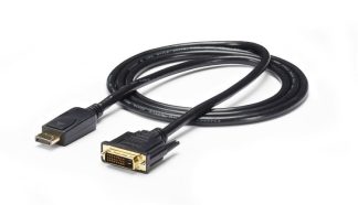 StarTech.com 6ft (1.8m) DisplayPort to DVI Cable, DisplayPort to DVI Adapter Cable, Passive DP to DVI-D Video Converter, 1080p -