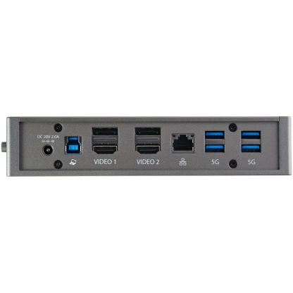 StarTech.com USB-C USB-A Dock - Hybrid Universal USB 3.0 Docking Station for USB-C or USB-A Laptop - Dual Monitor 4K 60Hz HDMI/ - Image 5
