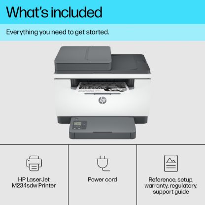 HP LaserJet M234sdw Wireless Multifunction Black and white Printer, Copier, Scanner; Duplex - Image 10