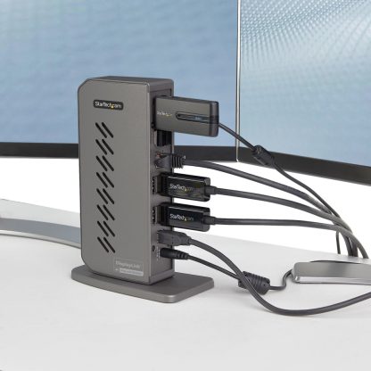 StarTech.com USB-C USB-A Dock - Hybrid Universal USB 3.0 Docking Station for USB-C or USB-A Laptop - Dual Monitor 4K 60Hz HDMI/ - Image 7