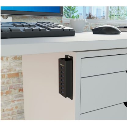 StarTech.com 7-Port USB 3.0 Hub - Desktop or Wall-Mountable Metal Enclosure~7-Port USB 3.0 Hub (5Gbps) - Desktop or Wall-Mounta - Image 4