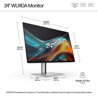 HP Series 7 Pro 24 inch WUXGA Monitor - 724pn - Image 5