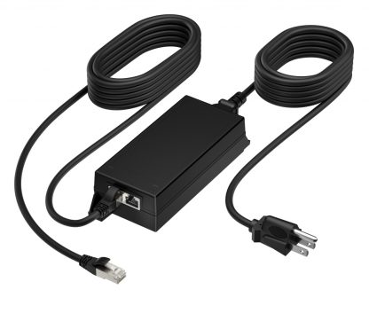 Poly PoE++ 65W 2.5G Adapter with 3.66m CAT6A Cable and Power Cord power adapter/inverter Indoor Black - Image 2