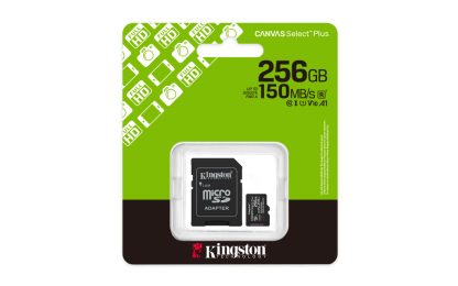 Kingston Technology 256GB microSDXC Canvas Select Plus Gen3 150MB/s A1 Card + Adapter - Image 5