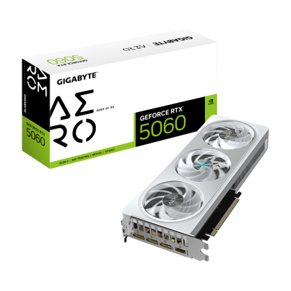 GIGABYTE GeForce RTX 5060 AERO OC 8G Graphics Card - 8GB GDDR7, 128bit, PCI-E 5.0, 2595 MHz Core Clock, 3 x DisplayPort, 1 x HD - Image 9