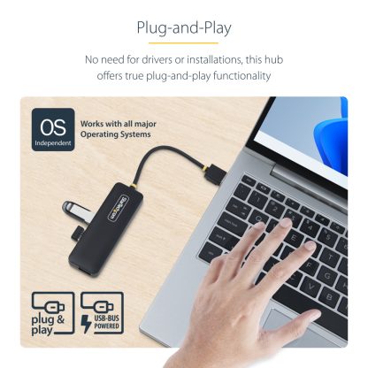 StarTech.com 4-Port USB-A Hub, 5Gbps, Bus Powered, Small Travel Mini USB Hub, Multi-Port USB 3.0 Splitter, Portable USB Hub, Ov - Image 14