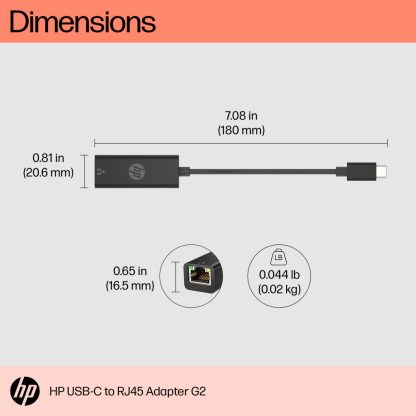 HP USB-C to RJ45 Adapter G2 - Image 7