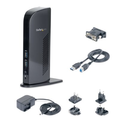 StarTech.com Dual Monitor USB 3.0 Docking Station with HDMI - DVI - 6 x USB Ports~Dual Monitor USB 3.0 Laptop Docking Station w - Image 2