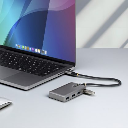StarTech.com 4-Port USB-C Hub - 5Gbps - Bus Powered - USB C to 4x USB-A Hub w/ Optional Auxiliary Power Input - Portable Deskto - Image 7
