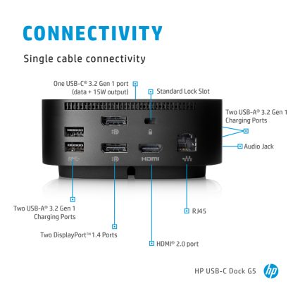HP USB-C/A Universal Dock G2 - Image 12