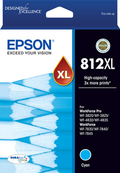 Epson 812XL ink cartridge 1 pc(s) Original High (XL) Yield Cyan
