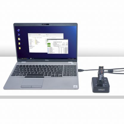 StarTech.com 1:1 M.2 NVMe Drive Duplicator, Standalone M.2 SSD Cloner/Copier up to 90GBpm, USB 3.2 20Gbps M.2 Dual-Bay Drive Do - Image 9