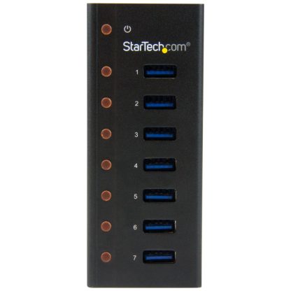 StarTech.com 7-Port USB 3.0 Hub - Desktop or Wall-Mountable Metal Enclosure~7-Port USB 3.0 Hub (5Gbps) - Desktop or Wall-Mounta - Image 3