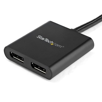 StarTech.com 2-Port Multi Monitor Adapter - DisplayPort 1.2 MST Hub - Dual 4K 30Hz or 1080p - USB Bus Powered - Video Splitter - Image 7
