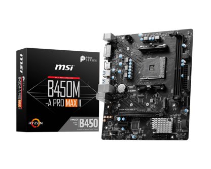 MSI B450M-A PRO MAX II motherboard AMD B450 Socket AM4 micro ATX - Image 2