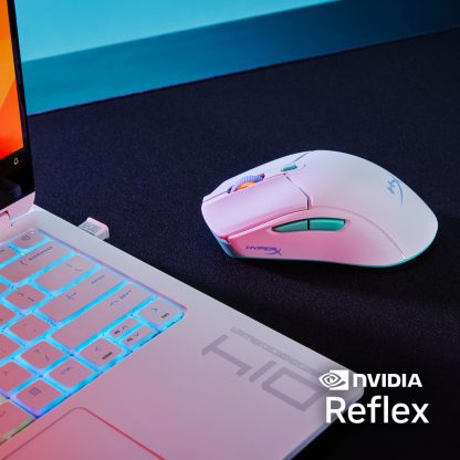 HyperX Pulsefire Haste 2 Core Wls - Gaming Mouse (Wht/Grn/Pur) - Image 8
