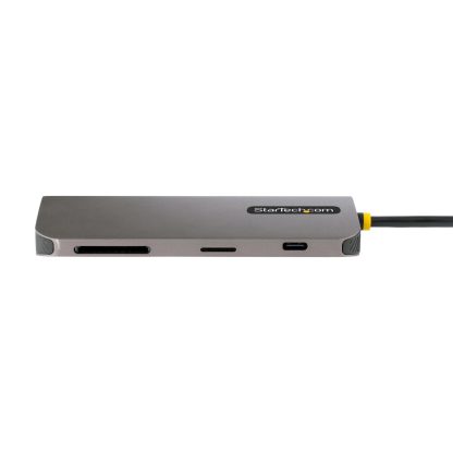 StarTech.com USB C Multiport Adapter 4K 60Hz HDMI Video, 3 Pt 5Gbps USB-A Hub, 100W USB Power Delivery Pass-Through/GbE/SD/Micr