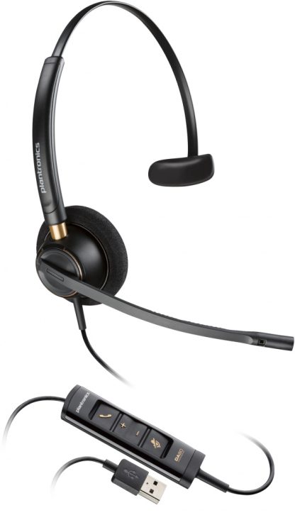 Poly EncorePro 515 Microsoft Teams Certified Monoaural with USB-A Headset