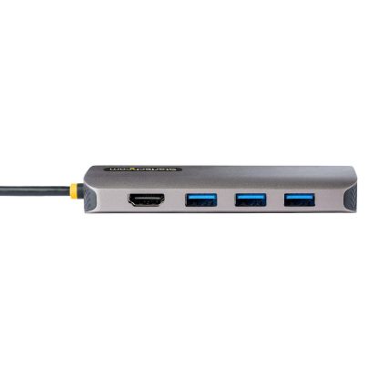 StarTech.com USB C Multiport Adapter 4K 60Hz HDMI Video, 3 Pt 5Gbps USB-A Hub, 100W USB Power Delivery Pass-Through/GbE/SD/Micr - Image 2