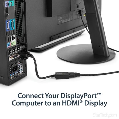 StarTech.com DisplayPort to HDMI Adapter - DP 1.2 to HDMI Video Converter 1080p - DP to HDMI Monitor/TV/Display Cable Adapter D - Image 9