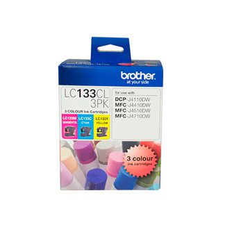 Brother LC-133CL3PK ink cartridge 3 pc(s) Original Cyan, Magenta, Yellow