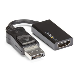 StarTech.com DisplayPort to HDMI Adapter - 4K 60Hz Active DP 1.4 to HDMI 2.0 Video Converter - DP to HDMI Monitor/TV/Display Ca