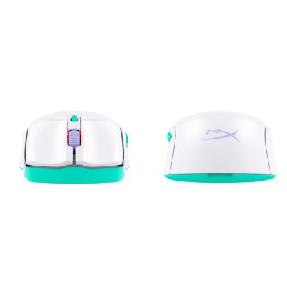 HyperX Pulsefire Haste 2 Core Wls - Gaming Mouse (Wht/Grn/Pur) - Image 3