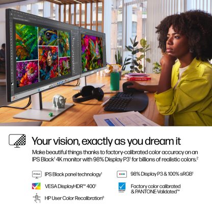 HP Series 7 Pro 27 inch 4K Thunderbolt 4 Monitor - 727pk - Image 9
