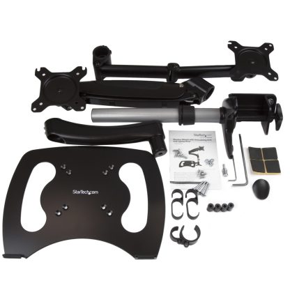 StarTech.com Desk-Mount Monitor Arm with Laptop Stand - Full Motion - Articulating - Image 7