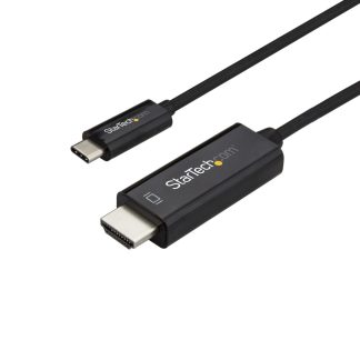 StarTech.com 3ft (1m) USB C to HDMI Cable - 4K 60Hz USB Type C to HDMI 2.0 Video Adapter Cable - Thunderbolt 3 Compatible - Lapt