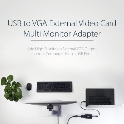 StarTech.com USB 2.0 to VGA Adapter, USB to VGA Monitor Converter for Windows, 1080p (no support for macOS/ChromeOS/Linux) - TA - Image 8
