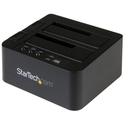 StarTech.com Standalone Hard Drive Duplicator, Dual Bay HDD/SSD Cloner/Copier, USB 3.1 (10Gbps) to SATA III HDD/SSD Docking Sta