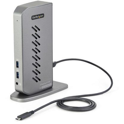 StarTech.com USB-C USB-A Dock - Hybrid Universal USB 3.0 Docking Station for USB-C or USB-A Laptop - Dual Monitor 4K 60Hz HDMI/ - Image 2