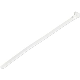 StarTech.com 8"(20cm) Reusable Cable Ties - 1/4"(7mm) wide, 1-7/8"(50mm) Bundle Dia. 50lb(22kg) Tensile Strength, Releasable Ny