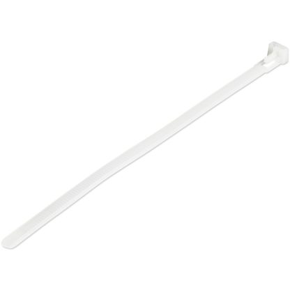 StarTech.com 8"(20cm) Reusable Cable Ties - 1/4"(7mm) wide, 1-7/8"(50mm) Bundle Dia. 50lb(22kg) Tensile Strength, Releasable Ny - Image 2