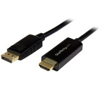 StarTech.com 3ft (1m) DisplayPort to HDMI Cable - 4K 30Hz - DisplayPort to HDMI Adapter Cable - DP 1.2 to HDMI Monitor Cable Co