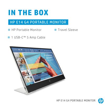 HP E-Series E14 G4 Portable Monitor - Image 9