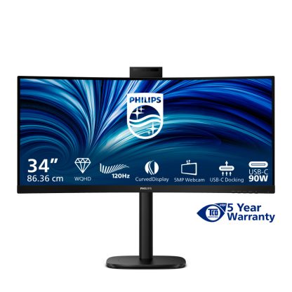 Philips 3000 series 34B2U3600CH/75 computer monitor 86.4 cm (34") 3440 x 1440 pixels Wide Quad HD LCD Black - Image 2