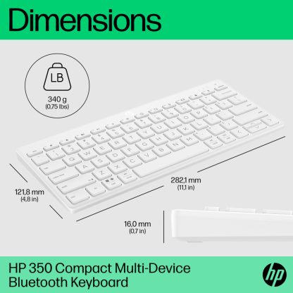 HP 350 Compact Multi-Device Bluetooth Keyboard - Image 12